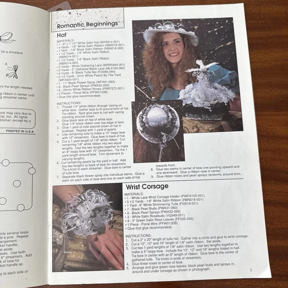 Classic Beginnings for Your Wedding BKW129 (1990) –‎ Instructions for Wedding